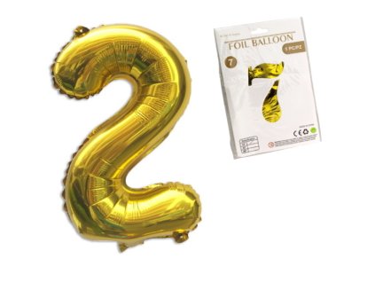 balon foliowy zlota cyfra 80 89918