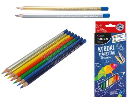 kidea kredki trojkatne 12 kol 26813