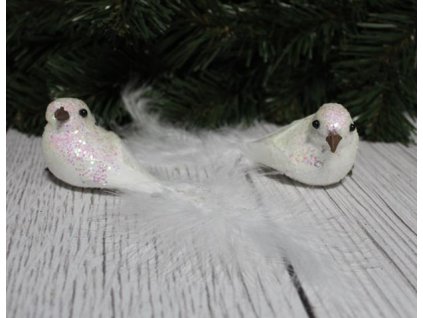 ptaszki dekoracyjne biale na 52055