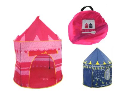 namiot zamek rozowy niebiesk 109815