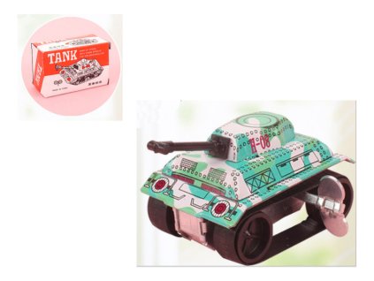 zabawka nakrecana czolg metal 65928
