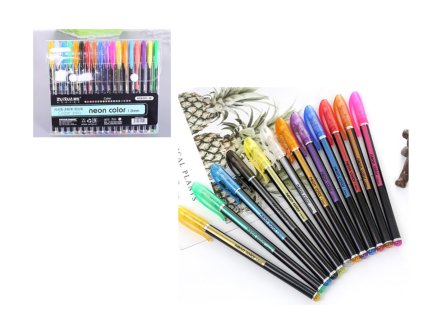 dlugopisy zelowe kolorowe 18 66211