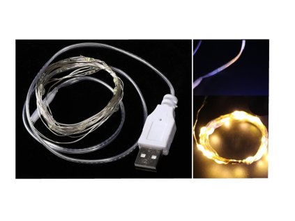 lampki na druciku 200 led 20m 69351