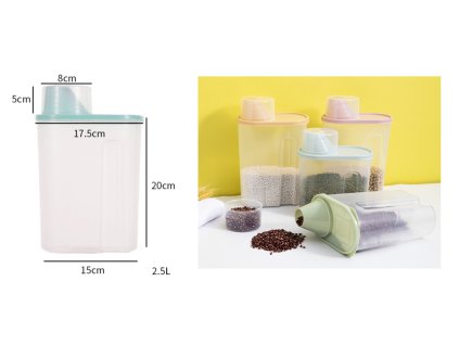 pojemnik z pokrywka i miarka 74754