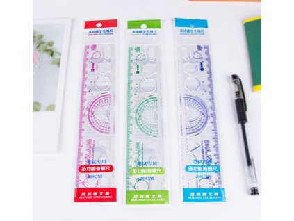 linijka szkolna z katomierzem 77210