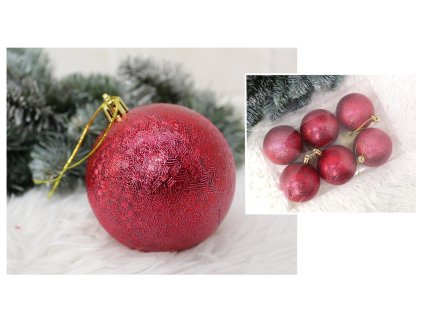 bombki plastik mlotkowane 6 5 78333