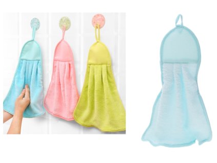 recznik do rak niebieski 30x2 83520