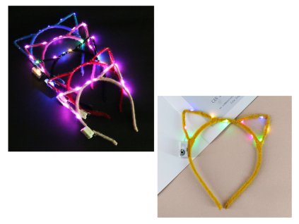 opaska na glowe kocie uszy sw 91458