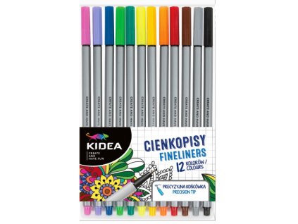 kidea cienkopisy 12 kolorow 98128