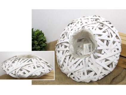 koszyk wiklinowy z folia okra 98515