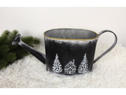 metalowa konewka zimowy wzor 100277