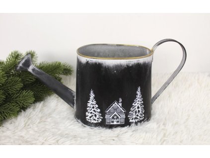 metalowa konewka zimowy wzor 100278