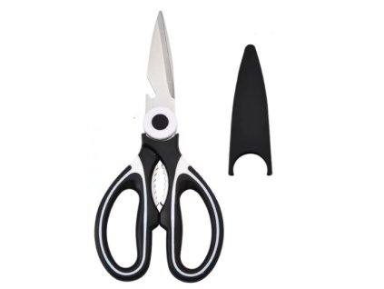 nozyczki kuchenne czarno bia 100974