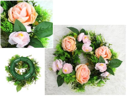 wieniec wianek roza kamelia 102584