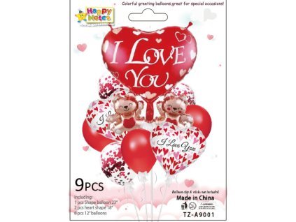 balony lateksowe foliowe lov 104798