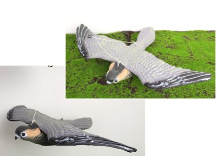 ptak sztuczny plastik jastrz 107025