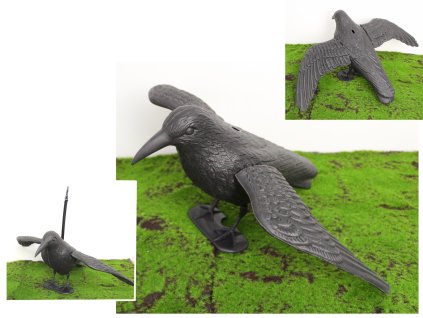 ptak sztuczny plastik kruk 5 107012