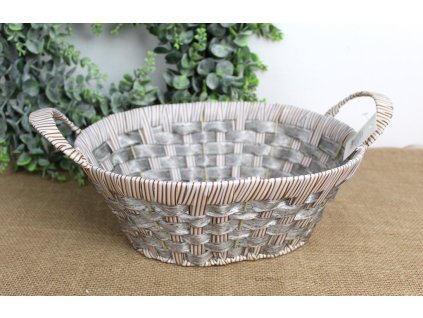 kosz koszyk owalny z uszami 106689