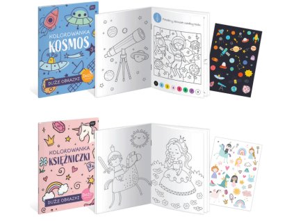 kolorowanka 30x21 cm mix kos 109606