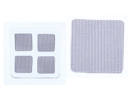 Náplast na opravu sítě, moskytiéry 10x10 cm ŠEDÁ - sada 3 ks