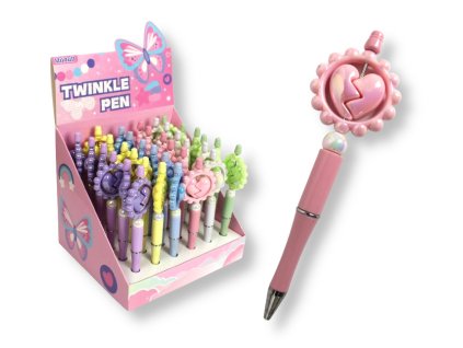 dlugopis perlowy serce z cza 108651