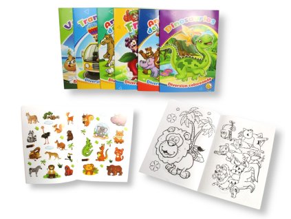 kolorowanka 8 obrazkow nakle 108678