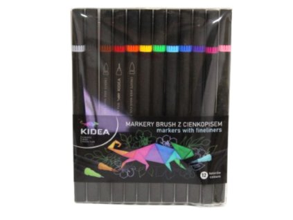 kidea markery brush z cienko 107843