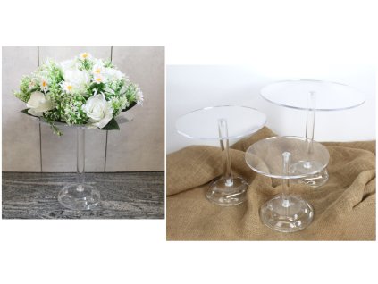 kwietnik akrylowy kpl 3 szt 108387