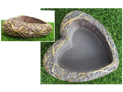 oslonka betonowa serce zlote 109834