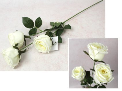 kwiat roza wys 67 cm 3 ramio 111004