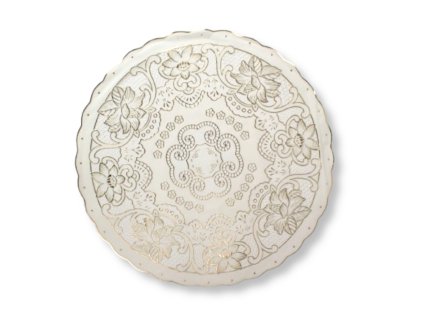 mata stolowa okragla kwiaty 112456