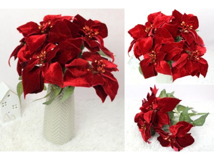 gwiazda betlejemska welurowa 113553