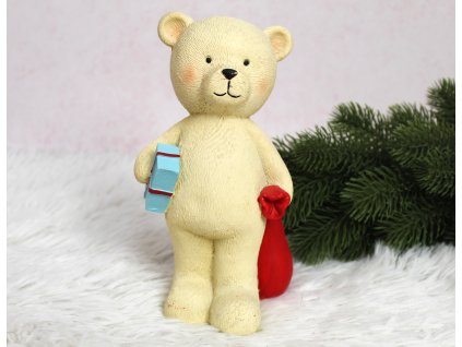 figurka polyston mis kremowy 113214