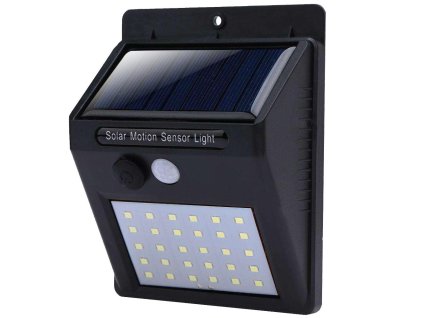 Solární lampa 30 LED se senzorem pohybu a soumraku