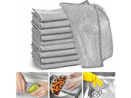 multifunkční drátěná utěrka na nádobí
