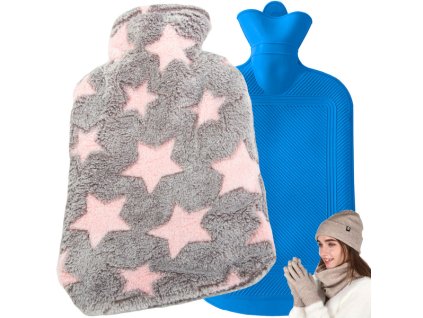 pol pm Termofor gumowy w pokrowcu ogrzewacz pluszowy na wode gwiazdy 6350 1