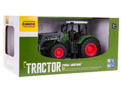 316156 zeleny traktor se spychem