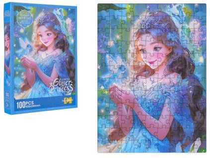 Sada puzzle 100 ks. Modrá víla