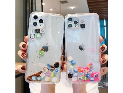 0 main dynamic quicksand cover for iphone 11 pro max liquid hard phone shell for iphone 6 6s 7 8 plus x xr xs cute apps icon case capa