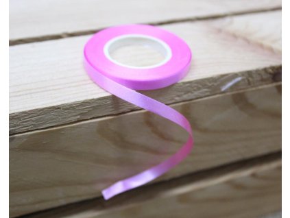 Dekorační dárková stuha PMAT (šířka 5mm, délka 9,5m) - RŮŽOVÁ