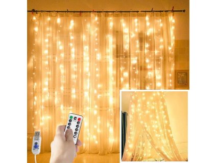 mainimage03MX3M LED Curtain Garland on The Window USB String Lights Fairy Festoon Remote Control New Year