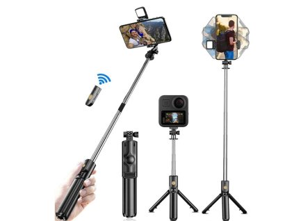 heushandheld 360 degree flexible sports camera monopod stand mobile phone mini selfie stick tripod with wireless optimized