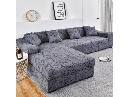 Elastický potah na sedací soupravu „Stone Elegance“