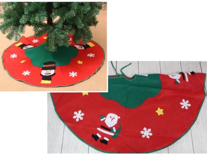 Koberec na vánoční stromeček SNĚHULÁK (100 cm)