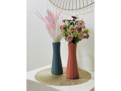 Váza na květiny, plast, mix barev - 28 cm