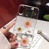 3 main qianliyao dried flower silver foil clear phone cases for iphone xs max xr x 6 6s 7 8 plus 11 pro max se soft silicone back cover