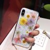 5 main qianliyao dried flower silver foil clear phone cases for iphone xs max xr x 6 6s 7 8 plus 11 pro max se soft silicone back cover