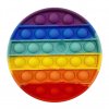 Round Rainbow rainbow push bubble pops fidget sensory variants 10