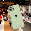variantimage1Electroplated love heart Phone Case For iPhone 12Pro 12 11 Pro Max XR XS X XS