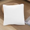 Jednobarevný povlak na polštář bílý